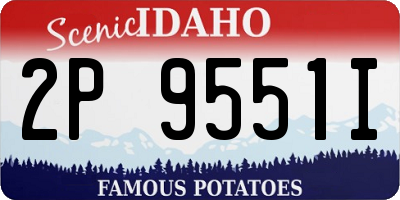ID license plate 2P9551I