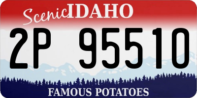 ID license plate 2P9551O