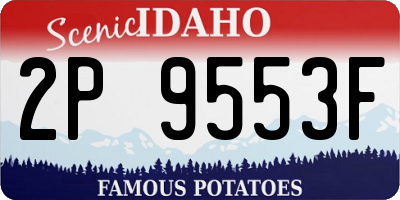 ID license plate 2P9553F