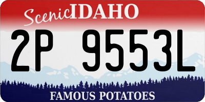 ID license plate 2P9553L