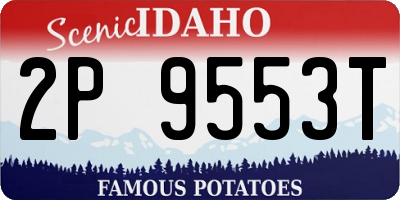 ID license plate 2P9553T