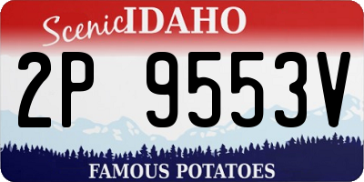 ID license plate 2P9553V