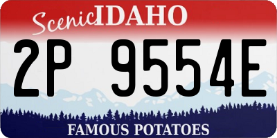 ID license plate 2P9554E