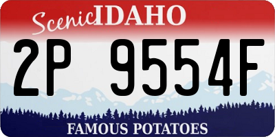 ID license plate 2P9554F