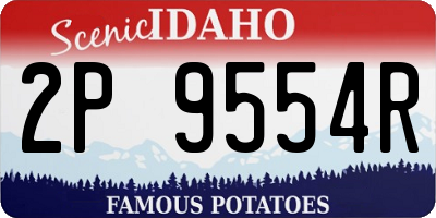 ID license plate 2P9554R