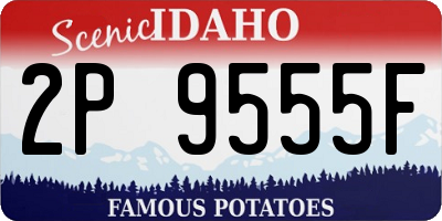 ID license plate 2P9555F