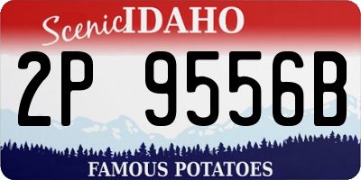 ID license plate 2P9556B