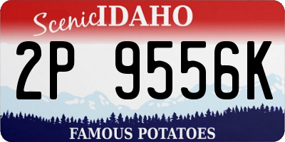 ID license plate 2P9556K