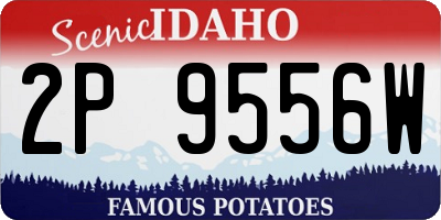 ID license plate 2P9556W