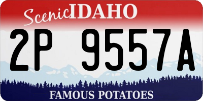 ID license plate 2P9557A