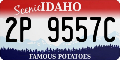 ID license plate 2P9557C