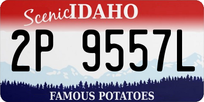 ID license plate 2P9557L