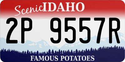 ID license plate 2P9557R