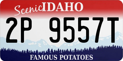 ID license plate 2P9557T
