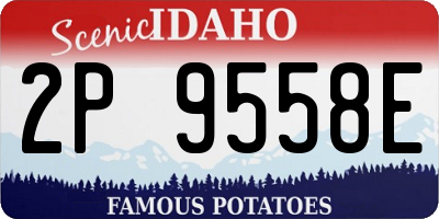ID license plate 2P9558E