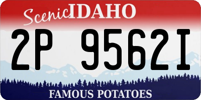 ID license plate 2P9562I