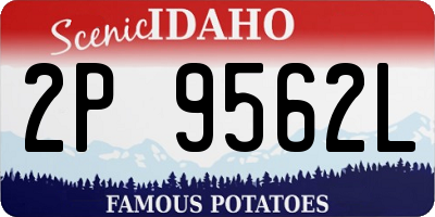 ID license plate 2P9562L