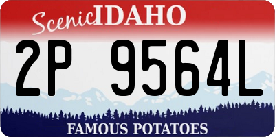 ID license plate 2P9564L