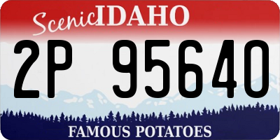 ID license plate 2P9564O