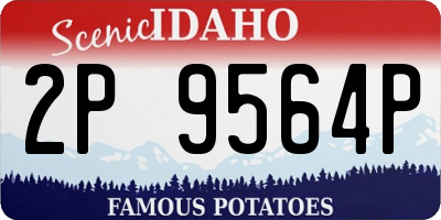 ID license plate 2P9564P