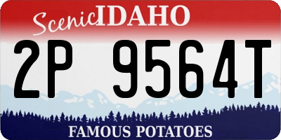 ID license plate 2P9564T
