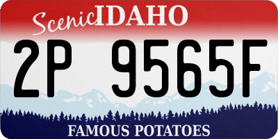 ID license plate 2P9565F
