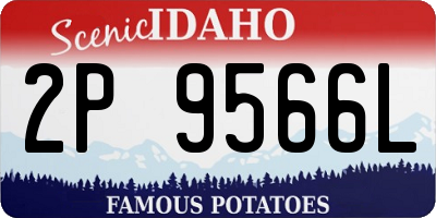 ID license plate 2P9566L
