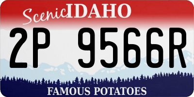 ID license plate 2P9566R