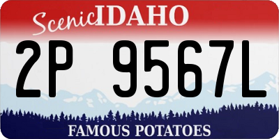 ID license plate 2P9567L
