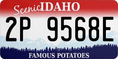 ID license plate 2P9568E