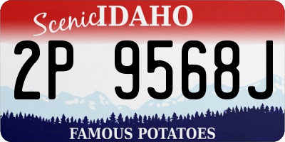 ID license plate 2P9568J