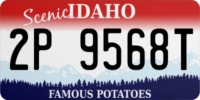ID license plate 2P9568T