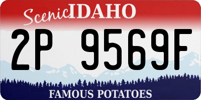 ID license plate 2P9569F