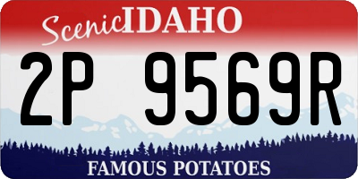 ID license plate 2P9569R