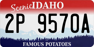 ID license plate 2P9570A