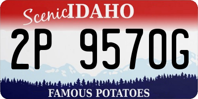 ID license plate 2P9570G