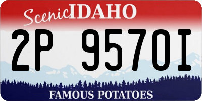 ID license plate 2P9570I