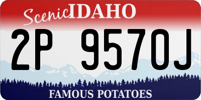 ID license plate 2P9570J