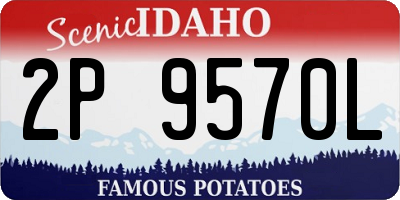ID license plate 2P9570L