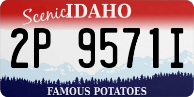 ID license plate 2P9571I