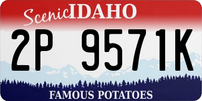 ID license plate 2P9571K