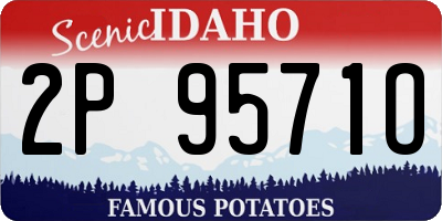 ID license plate 2P9571O