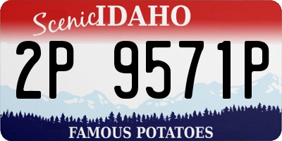 ID license plate 2P9571P