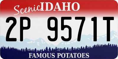 ID license plate 2P9571T