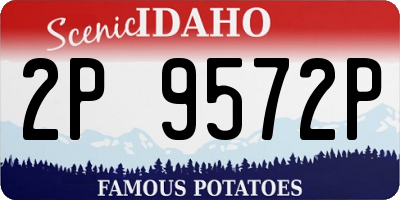 ID license plate 2P9572P
