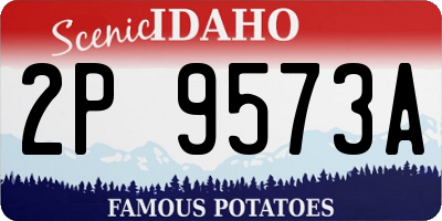ID license plate 2P9573A