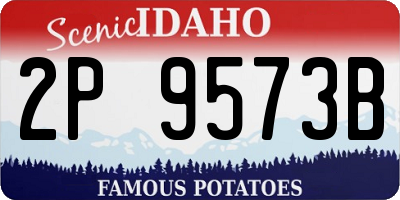 ID license plate 2P9573B