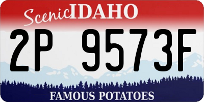 ID license plate 2P9573F