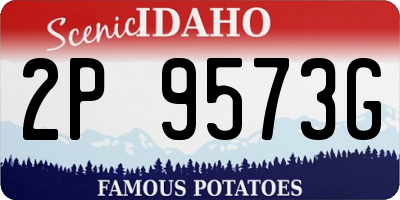 ID license plate 2P9573G