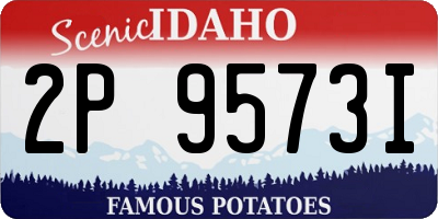 ID license plate 2P9573I